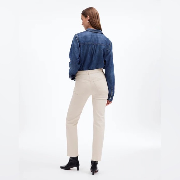 NWT Madewell The '90s Straight Jean Vintage Canvas Off White Women’s Size 28 - Picture 2 of 6